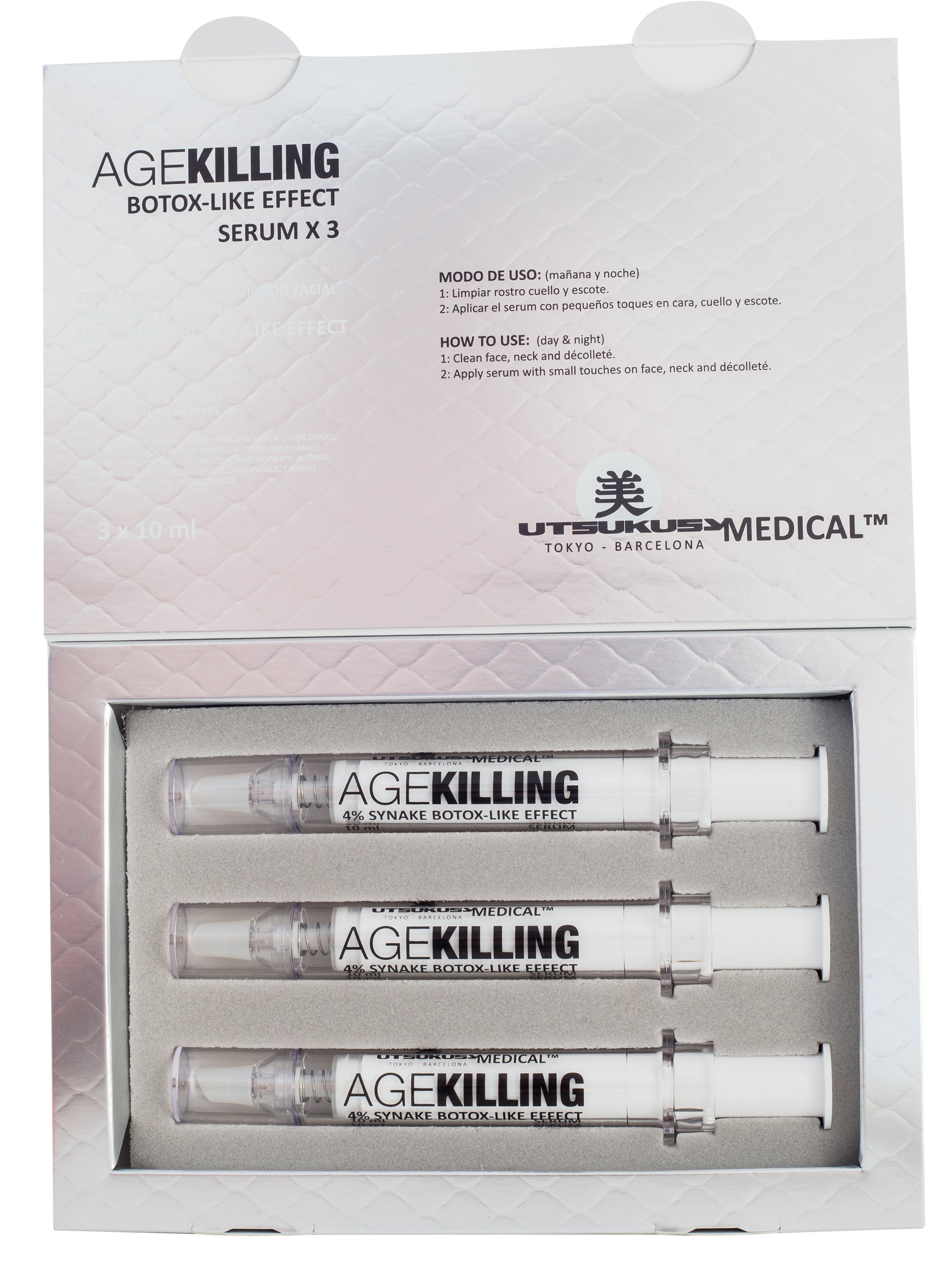 AGE KILLING SERUM KIT 3 serums  - Cyprus Utsukusy - Vilna Beauty Cyprus