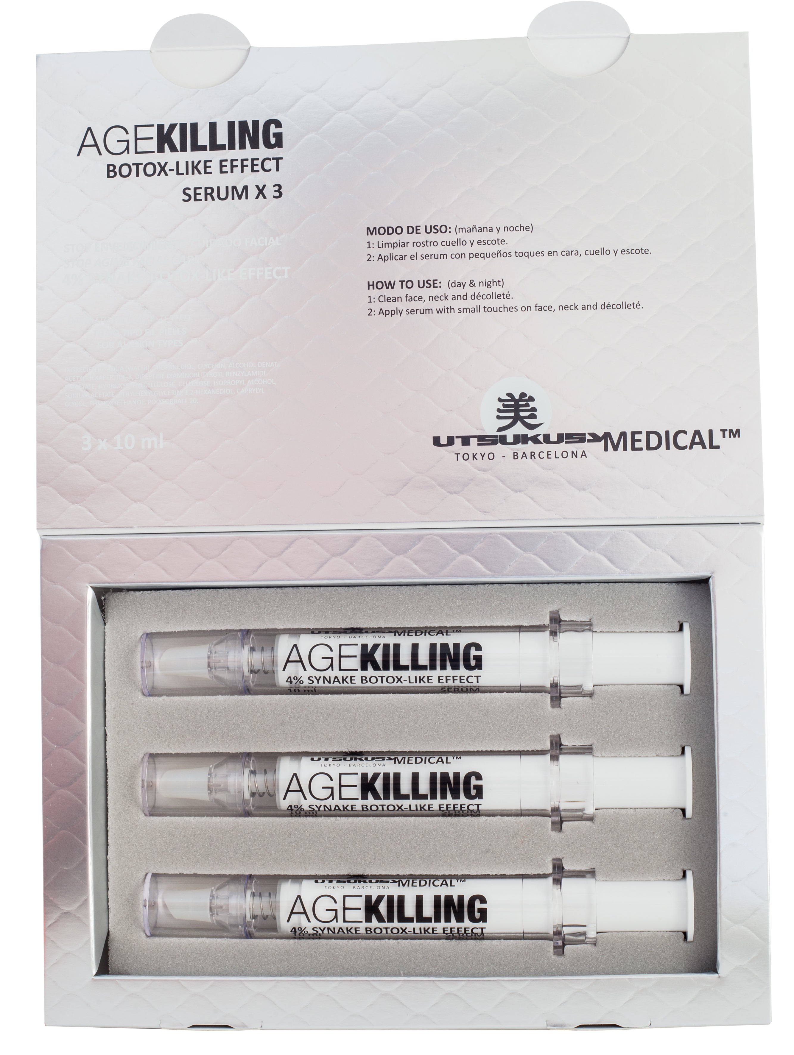 AGE KILLING SERUM KIT 3 serums  - Cyprus Utsukusy - Vilna Beauty Cyprus