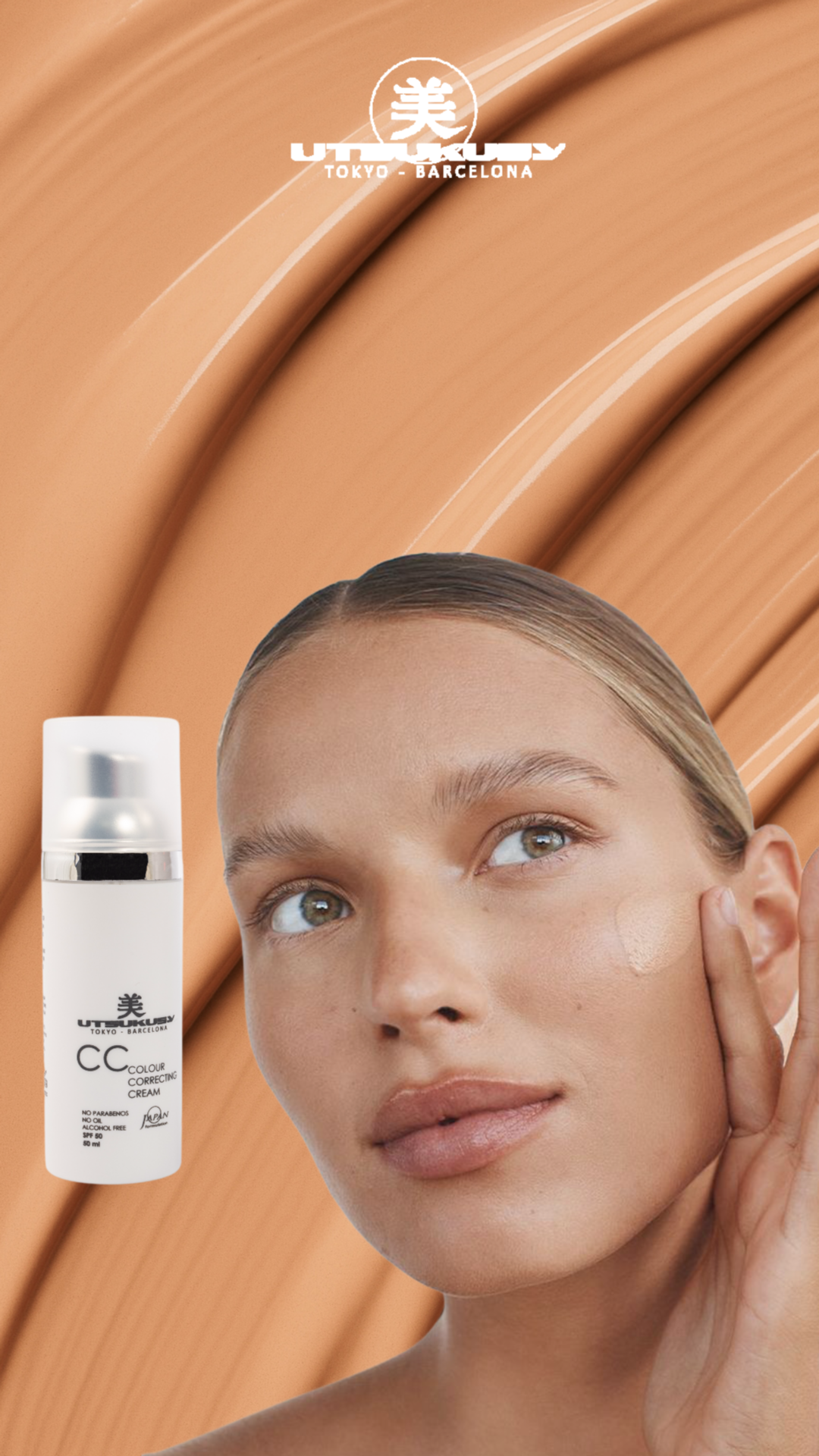 CC CREAM. Organic Tone + SPF  50 + antioxidants, Vitamin B and E - Cyprus Utsukusy - Vilna Beauty Cyprus